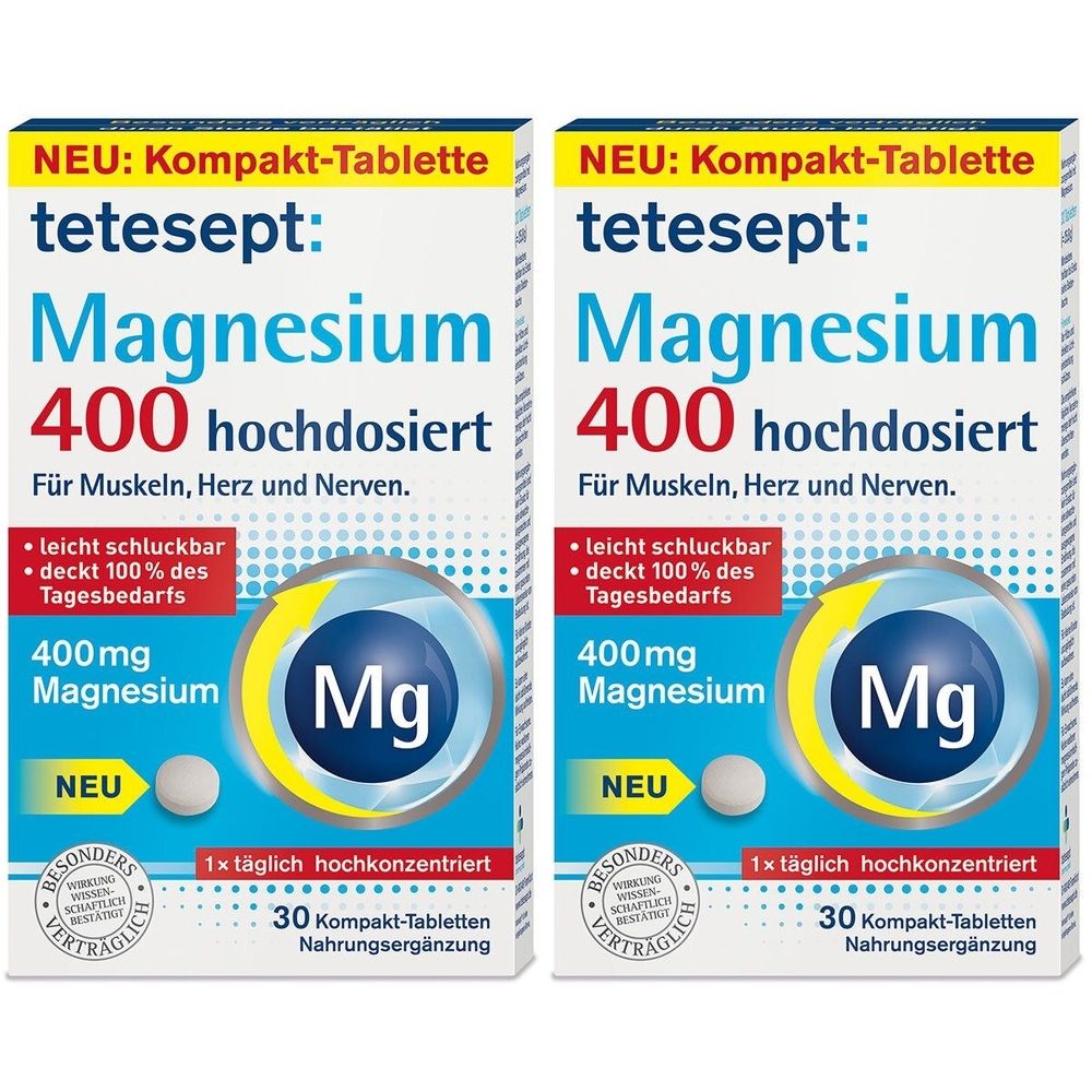 tetesept® Magnesium 400 high dose, 60 capusles, 60 capsules
