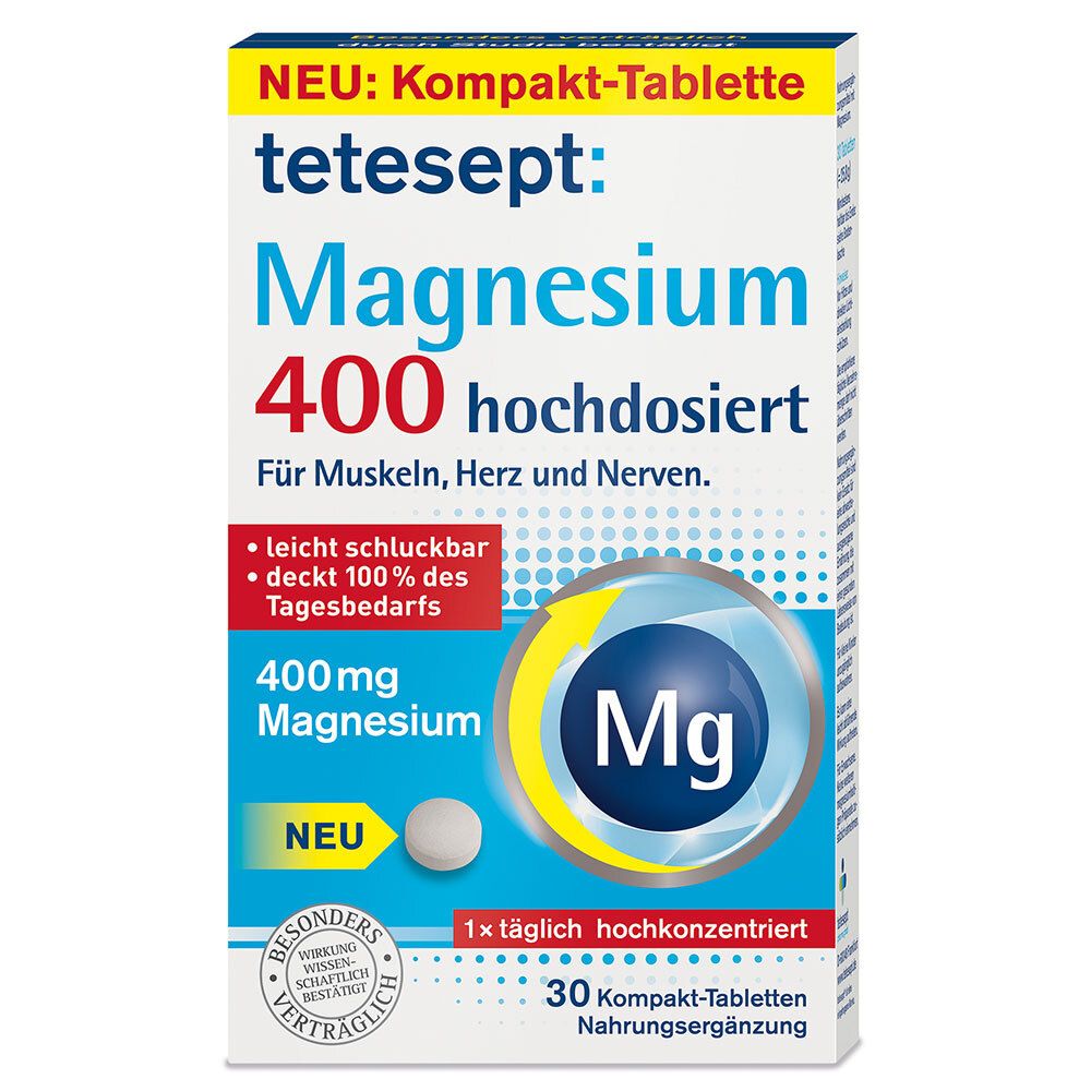 tetesept® Magnesium 400 in high doses 30 St