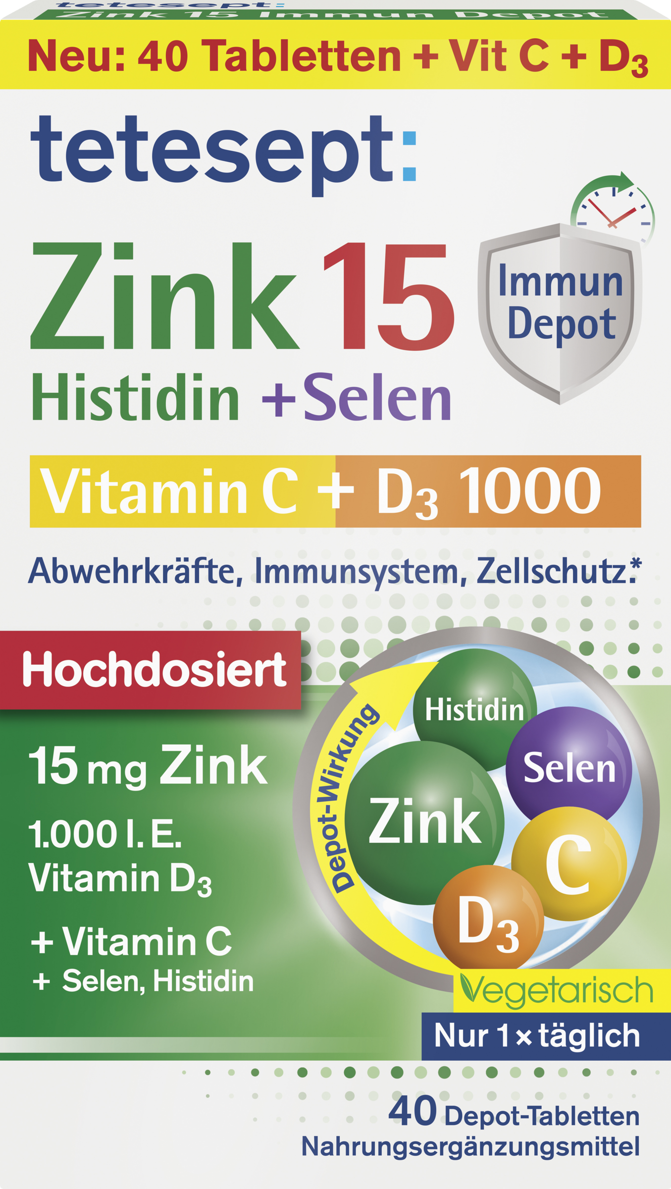 tetesept Zinc 15 Immune Depot