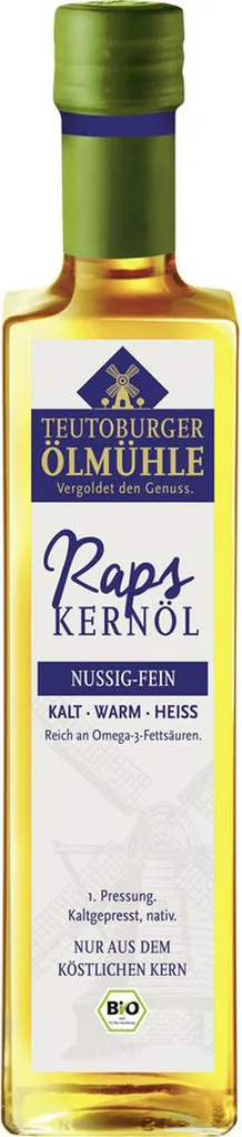 Teutoburger Ölmühle GmbH Teutoburger Rapeseed Oil versatile nutty fine 500 ml