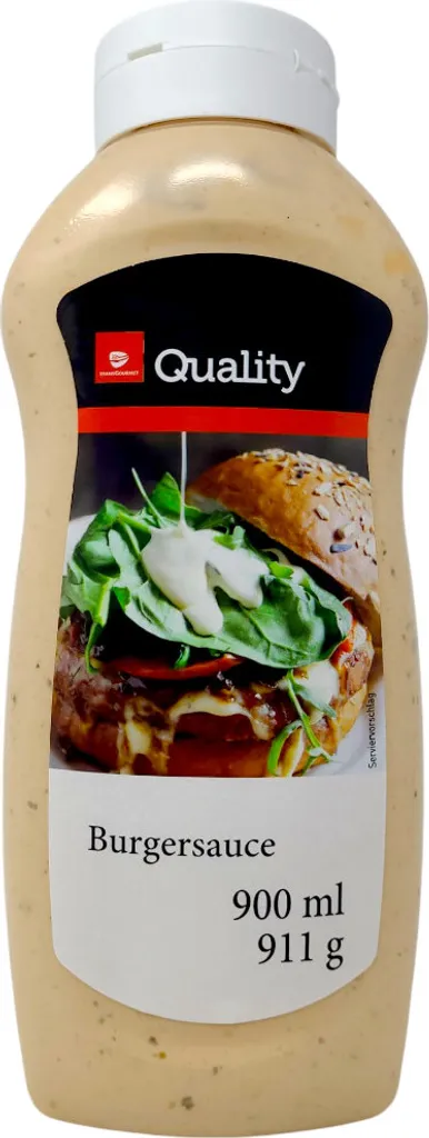 Transgourmet Germany TGQ Burger Sauce 900ml Headstand Bottle Sauce Hamburger Dip