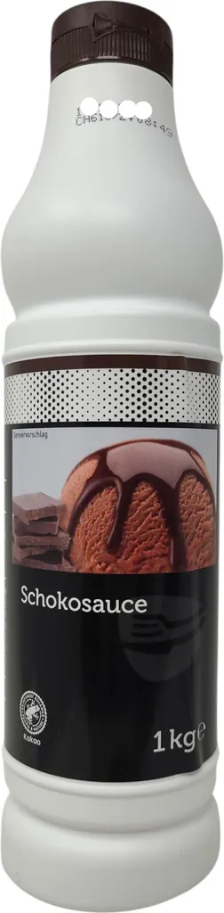 Transgourmet Germany TGQ Chocolate Sauce 1kg Squeeze Bottle Ice Cream Dessert Topping Garnish