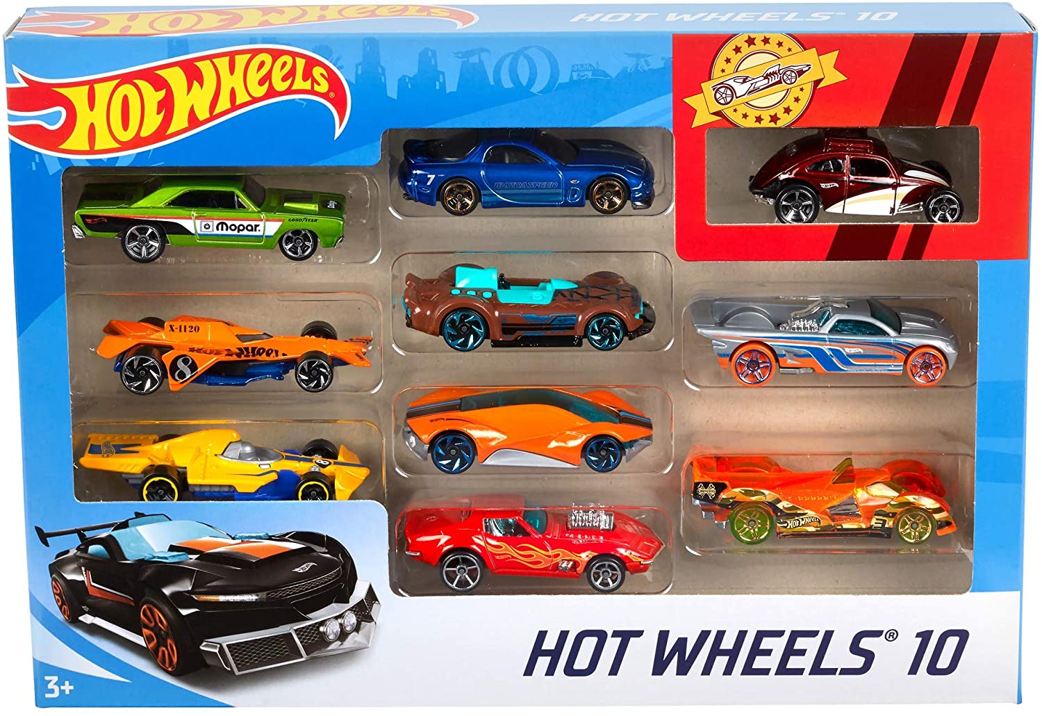 Hot Wheels 10 Car Pack (Styles May Vary)