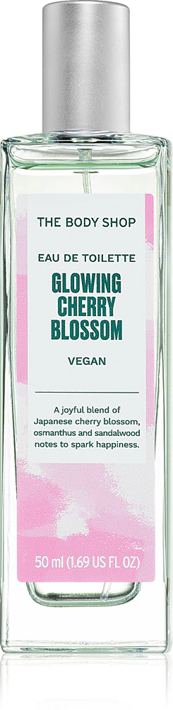 The Body Shop Glowing Cherry Blossom Eau de Toilette with floral fragrance for women