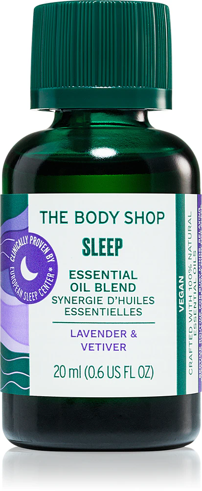 The Body Shop Mandarin & Bergamot essential oil made from tangerines with a calming effect