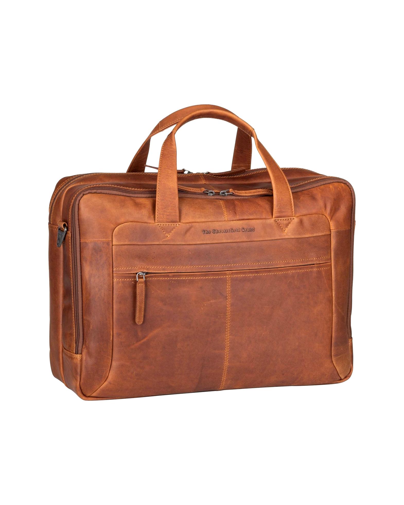 The Chesterfield Brand laptop bag briefcase Ryan 1015 Cognac