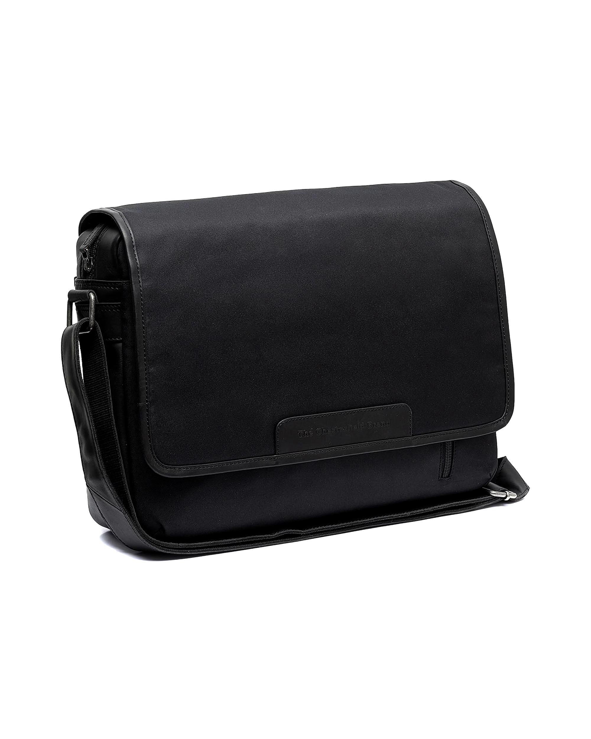 The Chesterfield Brand Laptop Bag Messenger Bag Nylon & Wax Pull Up Falun