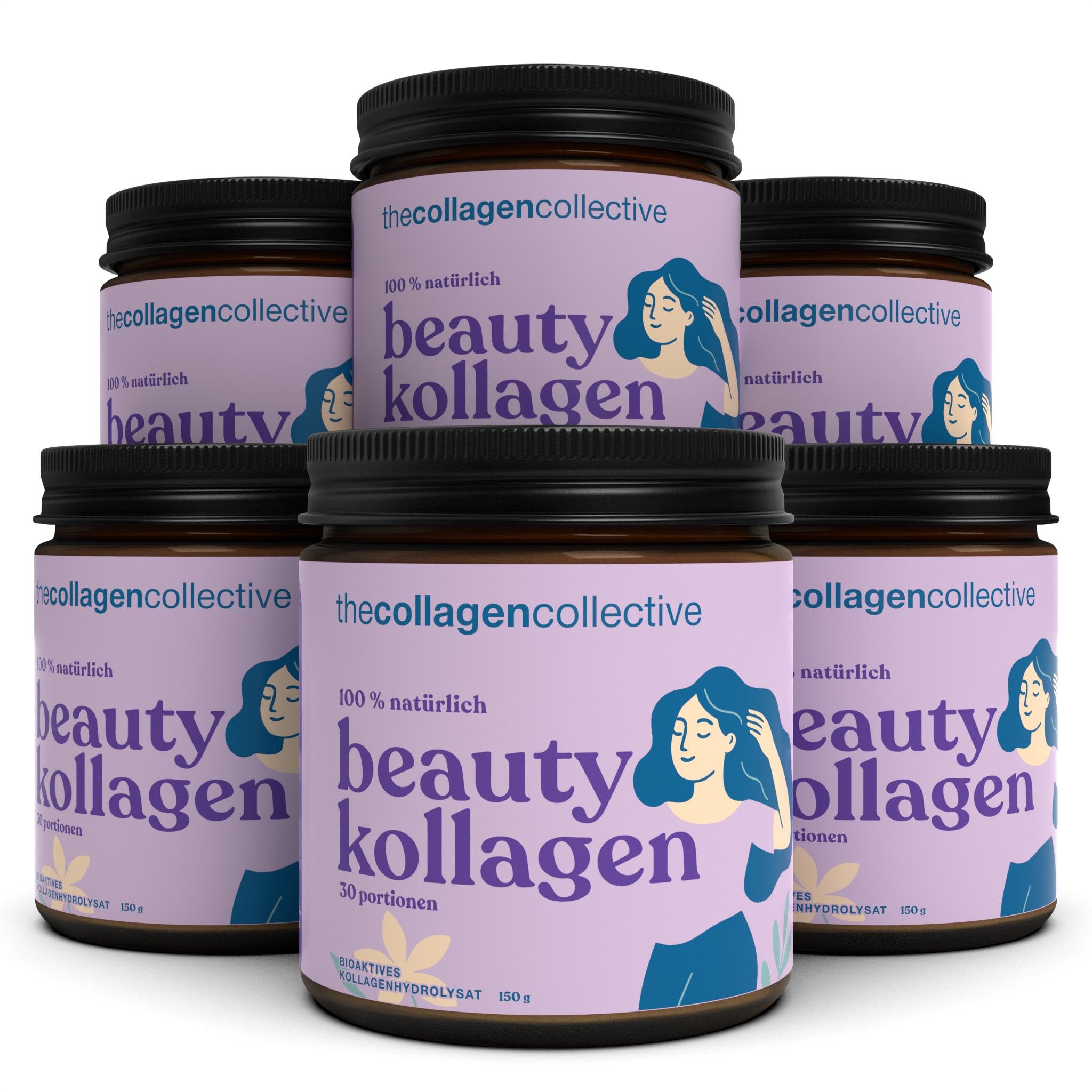 The Collagen Collective: Beauty Collagen Powder 6x150 g