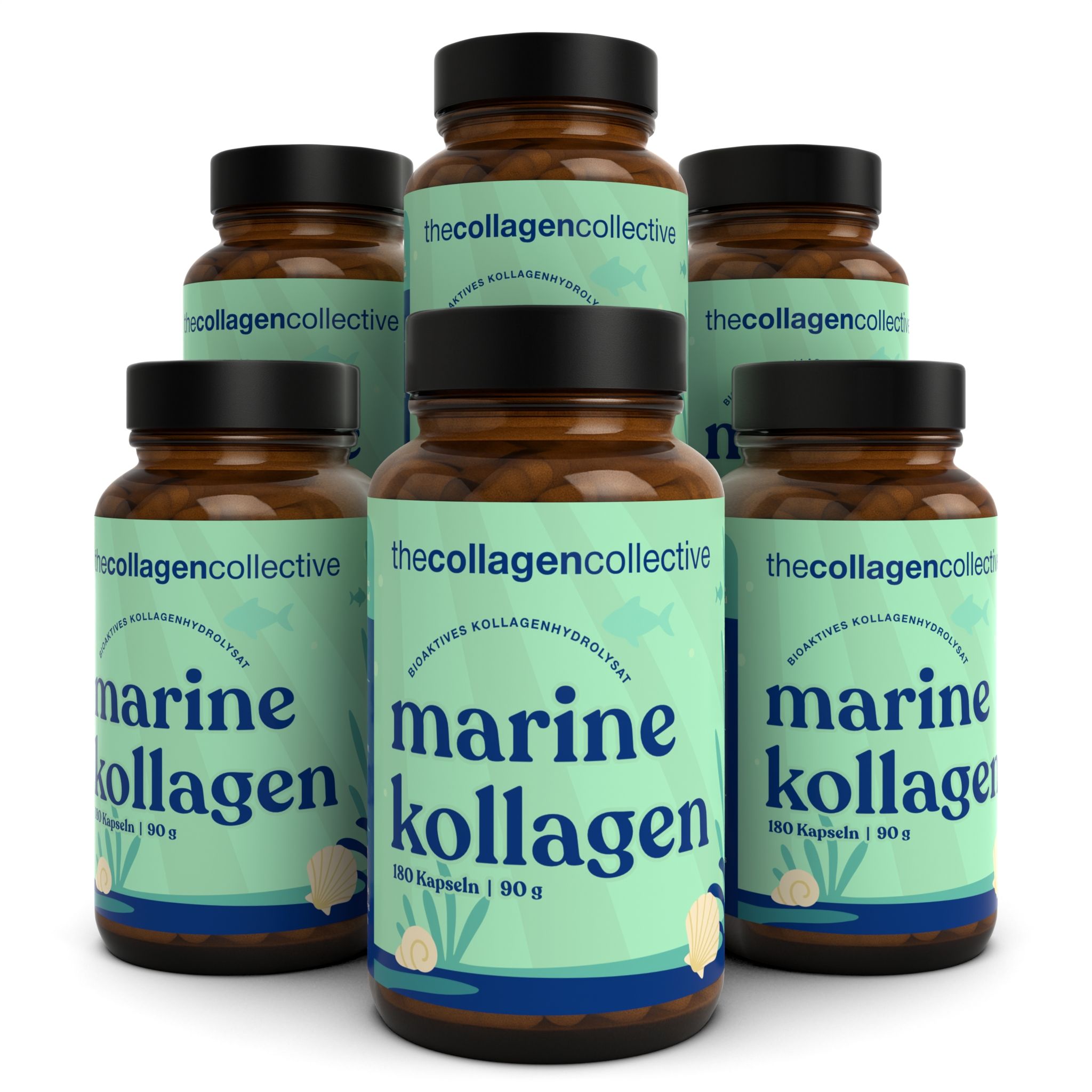 The Collagen Collective: Marine Collagen Capsules 6x180 St