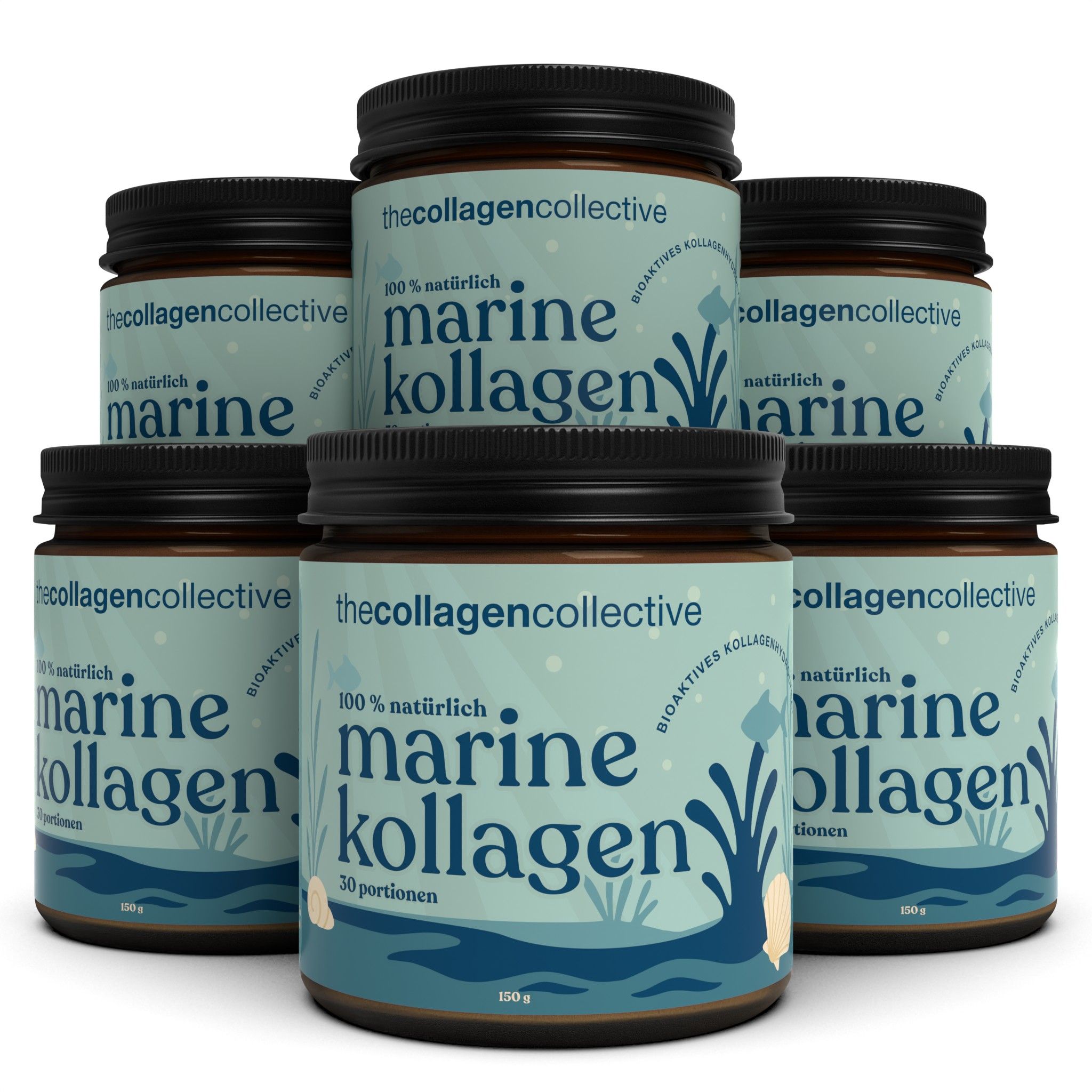 The Collagen Collective: Marine Collagen Powder 6x150 g