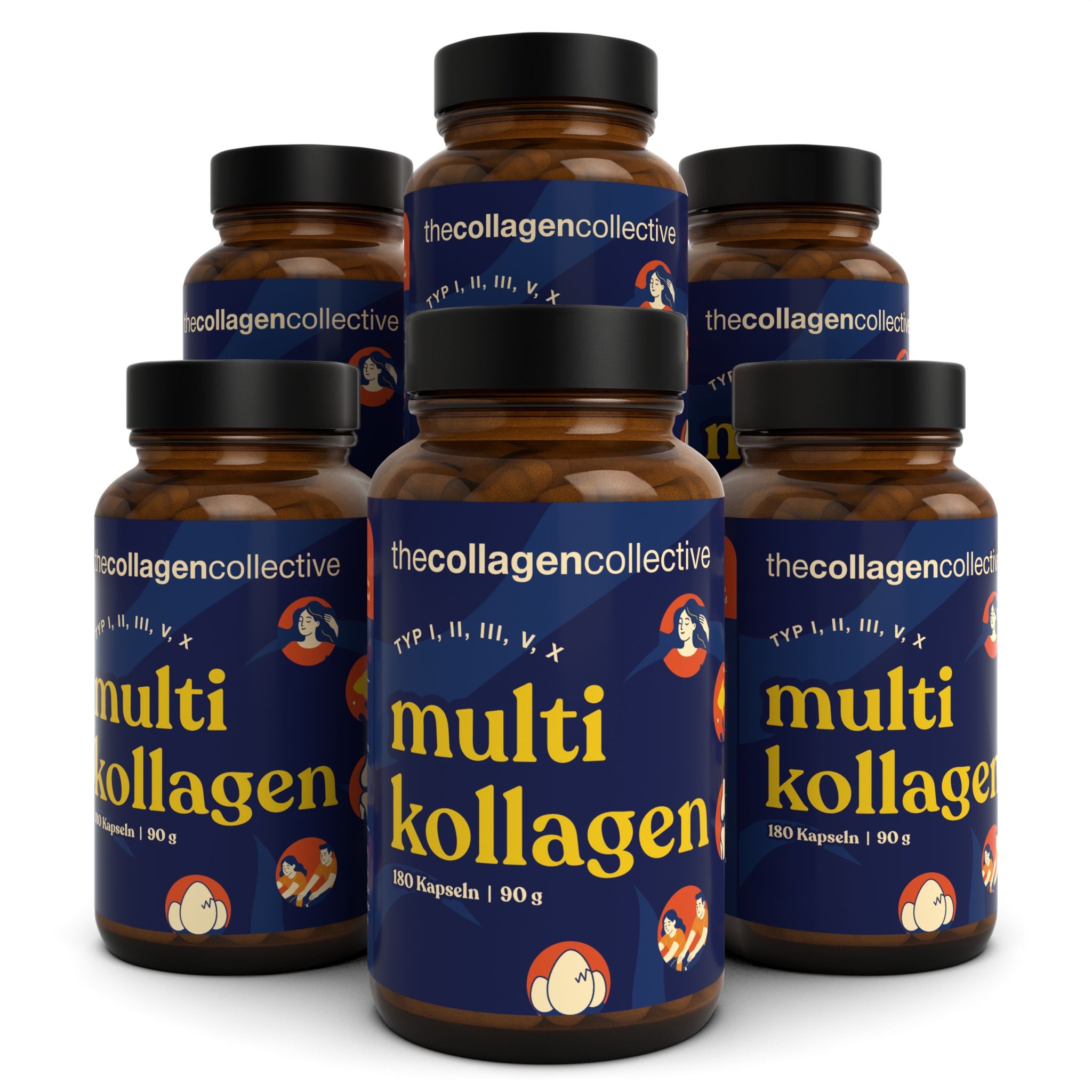 The Collagen Collective: Multi Collagen Capsules 6x180 St