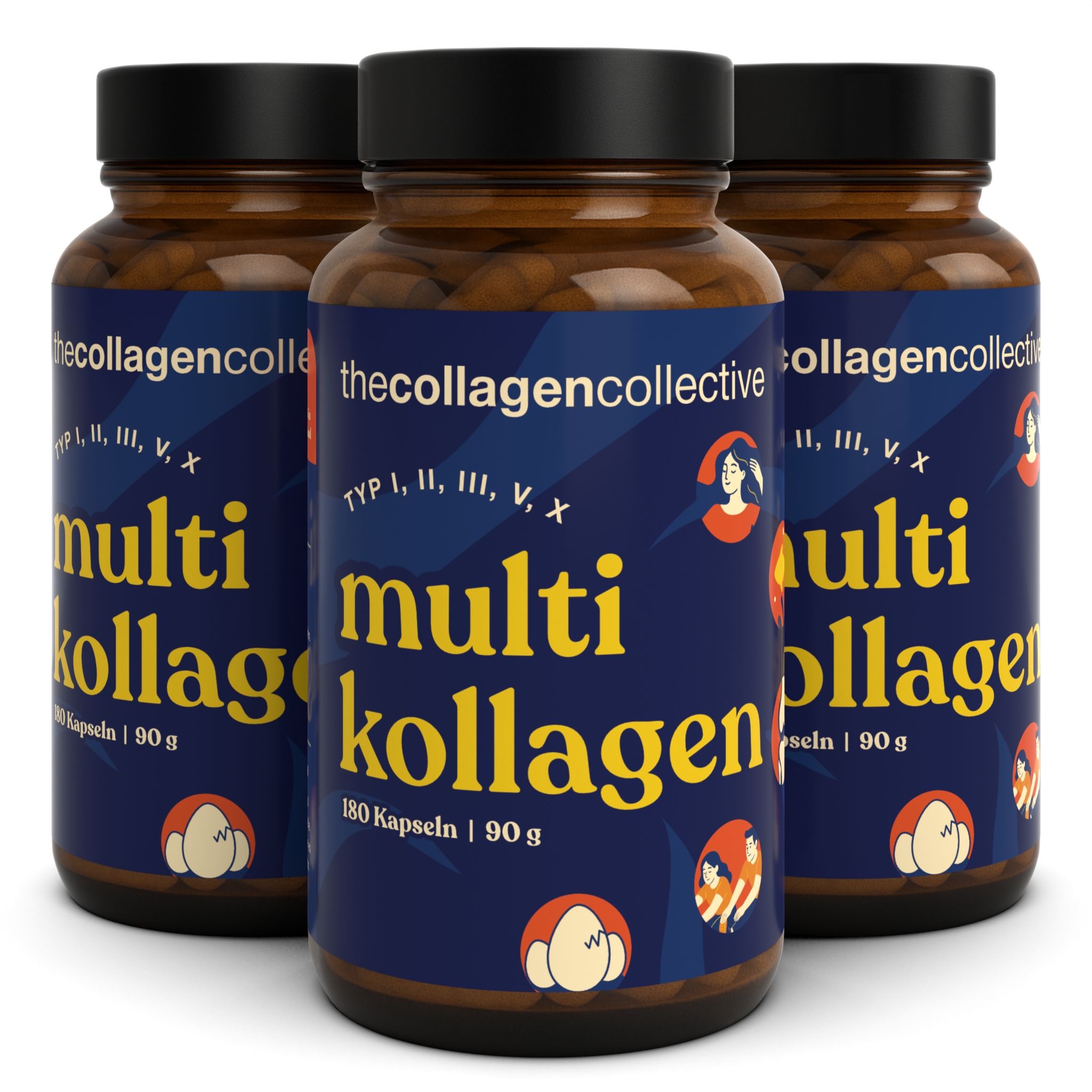 The Collagen Collective: Multi Collagen Capsules 3x180 St