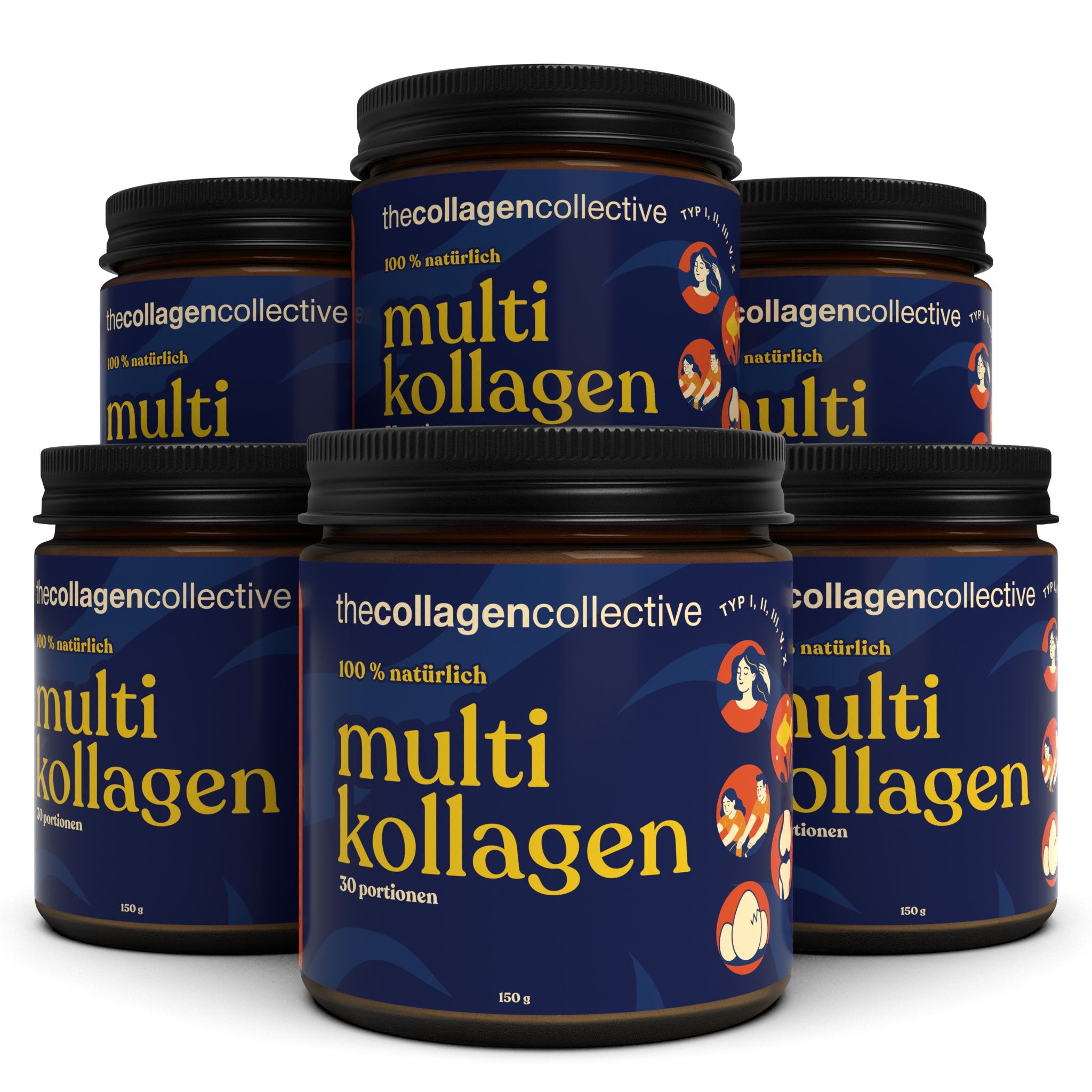 The Collagen Collective: Multi Collagen Powder 6x150 g