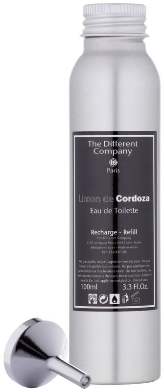 The Different Company Limon De Cordoza Eau de Toilette Unisex refill, 100 ml