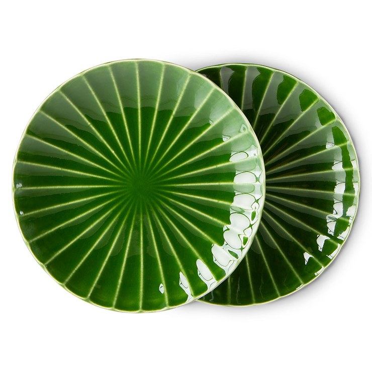 HKliving The Emeralds plates pack of 2 Ø21.6 cm