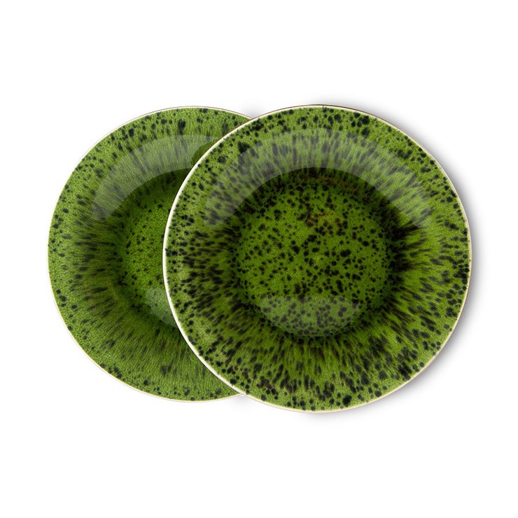 HKliving The Emeralds plates pack of 2 Ø21.6 cm
