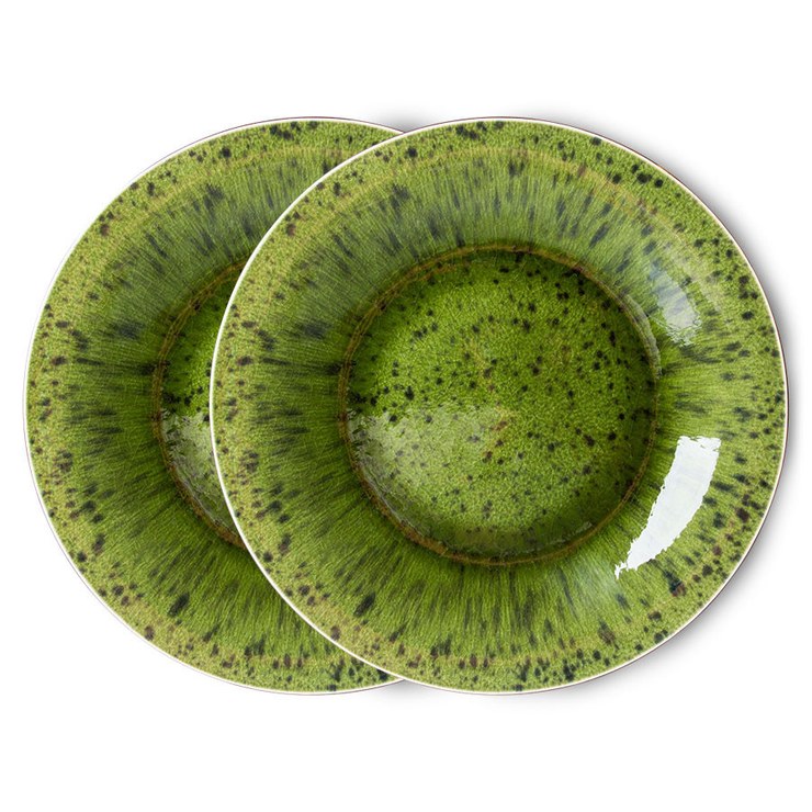 HKliving The Emeralds plates pack of 2 Ø27.3 cm