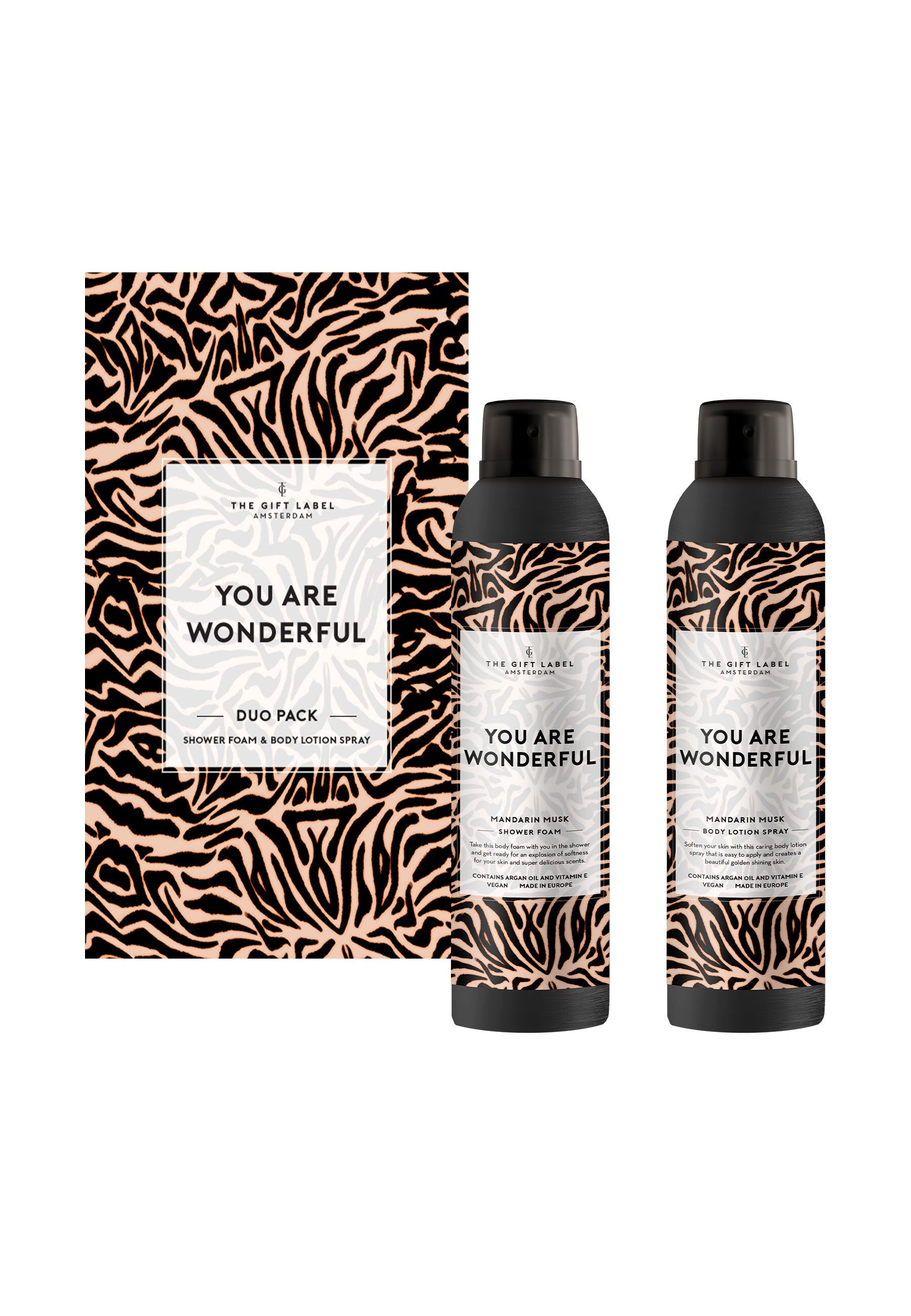 The Gift Label Duo Pack - You Are Wonderful Körperpflege Set 400 ml