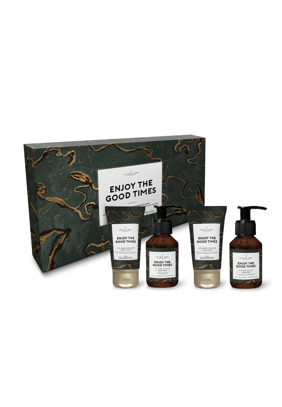 The Gift Label Enjoy The Good Times - Kumquat Bourbon Vanilla Mandarin Moschus Körperpflege-Set 300 ml