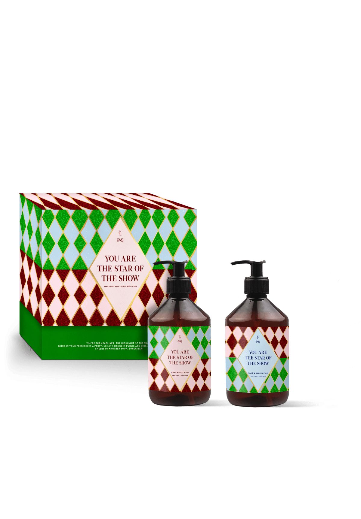 The Gift Label YOU ARE THE STAR OF THE SHOW - Warm Amber & Tiare Flower Body Care Set 500 ml