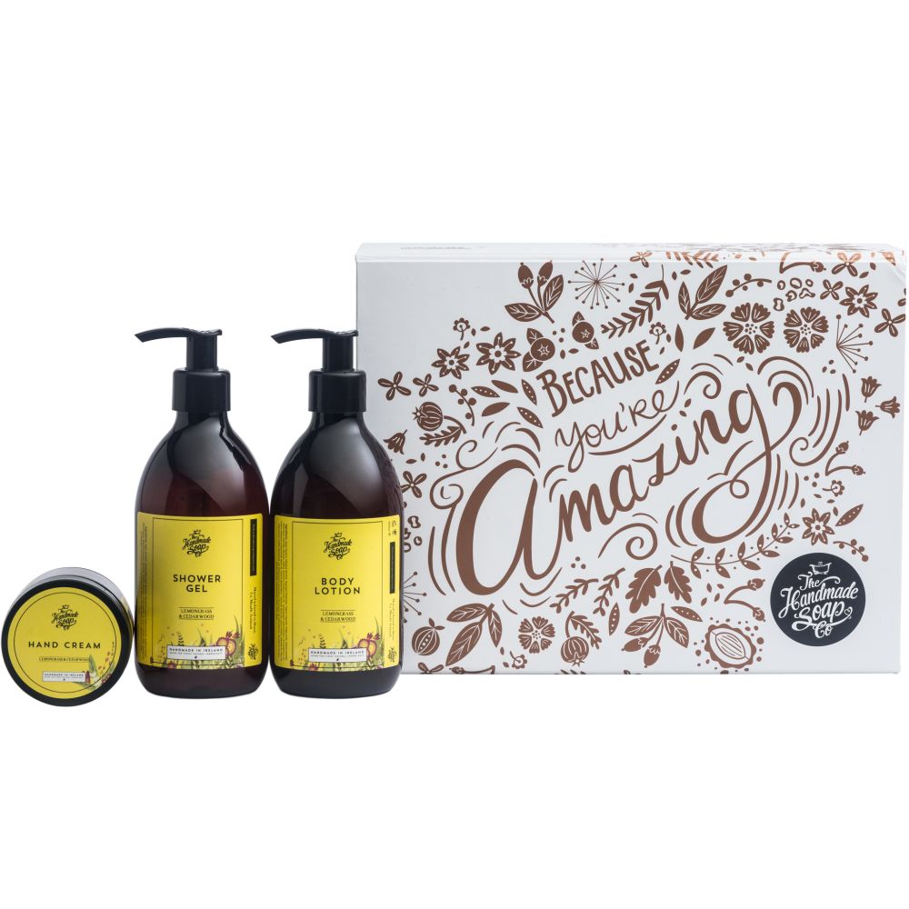 The Handmade Soap Company Because You're Amazing Body Care Gift Set Lemongrass 1 St