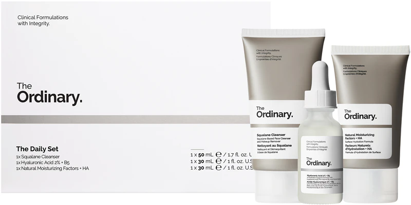 The Ordinary The Daily Set Gift Set (with moisturizing effect)