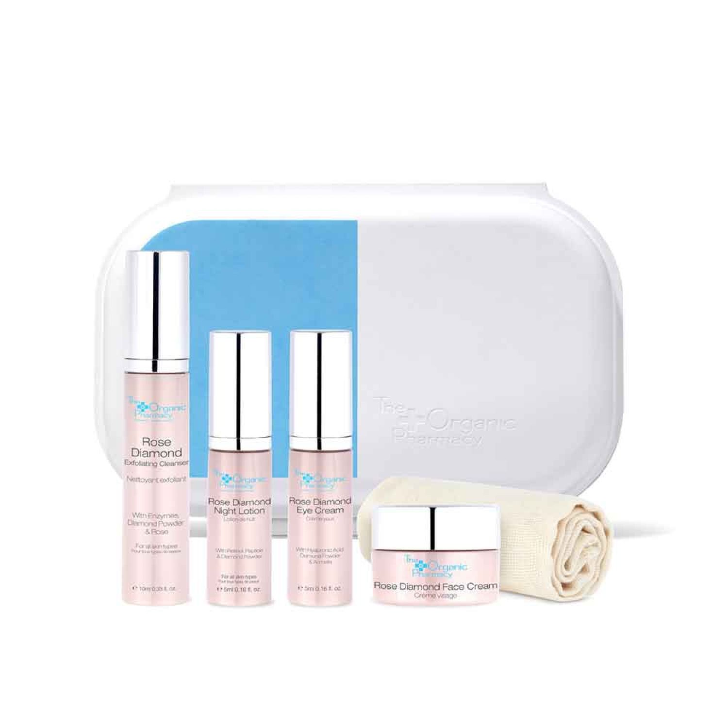 The Organic Pharmacy Kits Rose Diamond Skincare Kit MHD 08.2024, 4 pcs 4 St