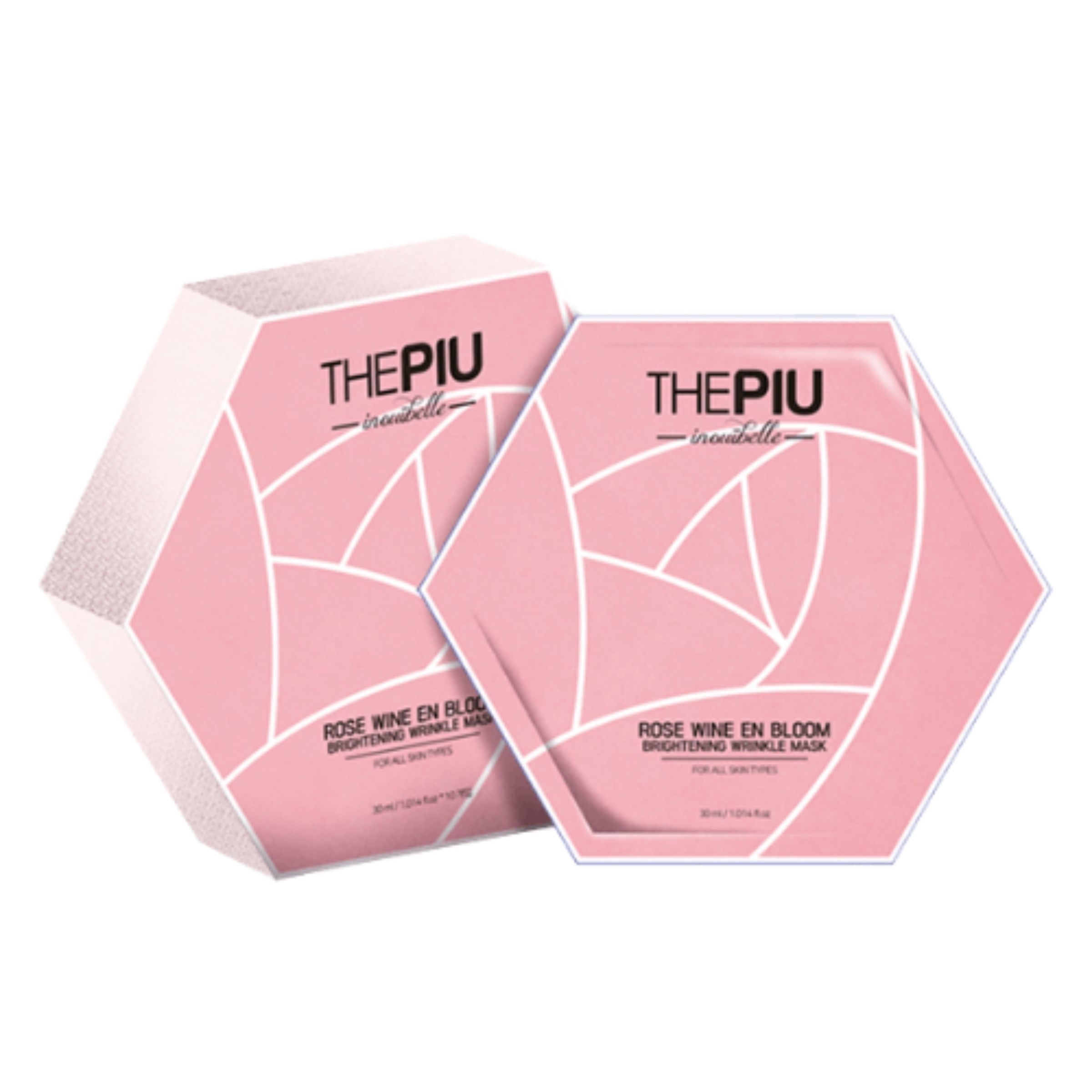 The Piu - Rose Wine En Bloom - Brightening Wrinkle Mask Set 250 ml