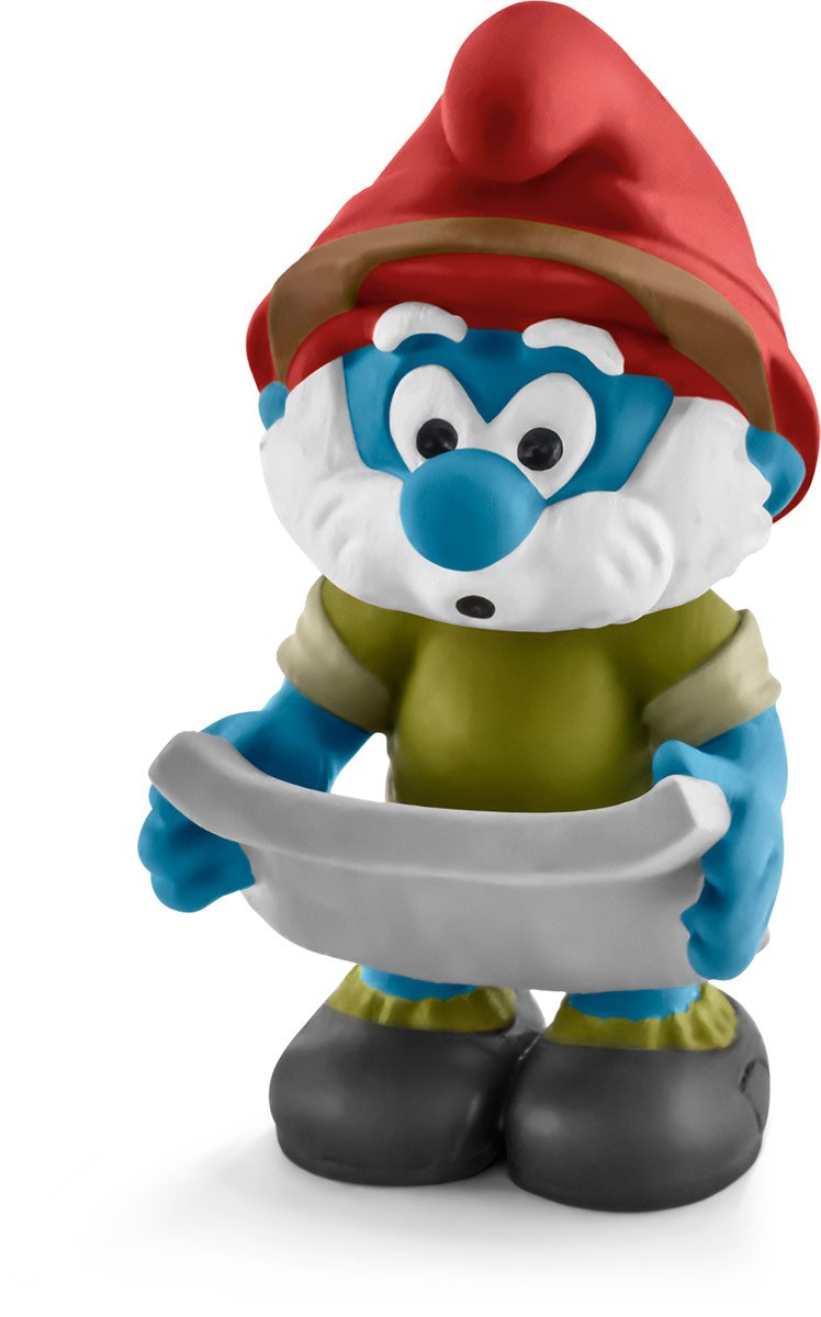 The Smurfs Schleich Jungle Papa Smurf Toy