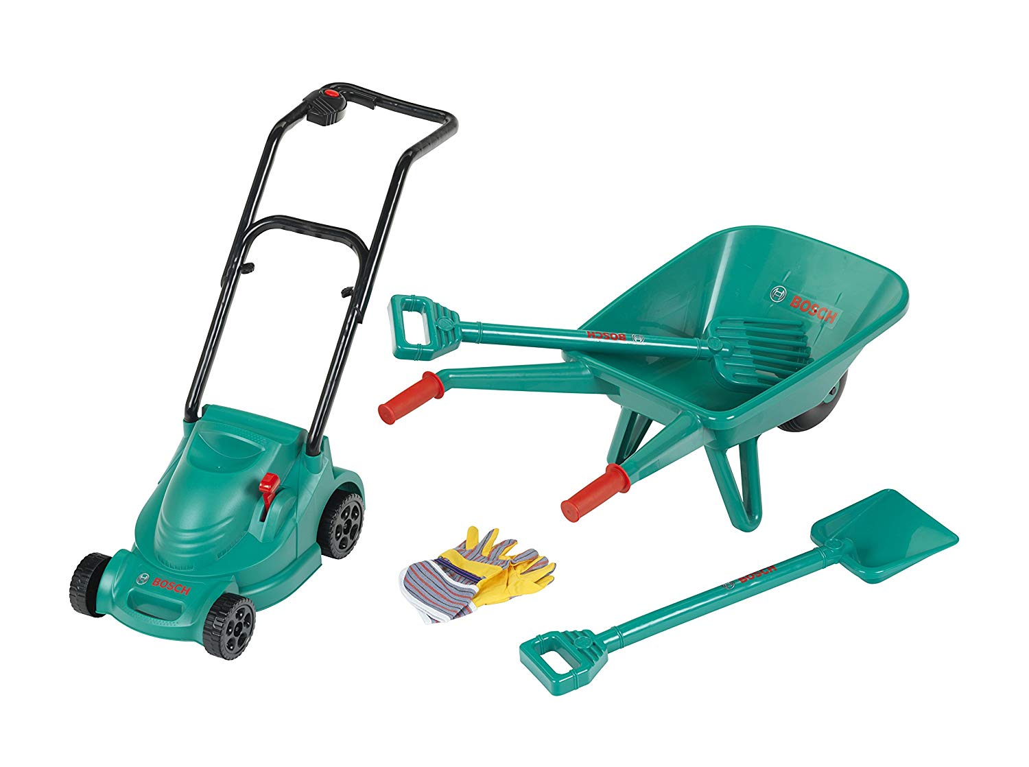 Bosch Theo Klein Set Of Lawnmowers Rotak And Garden Set Toys
