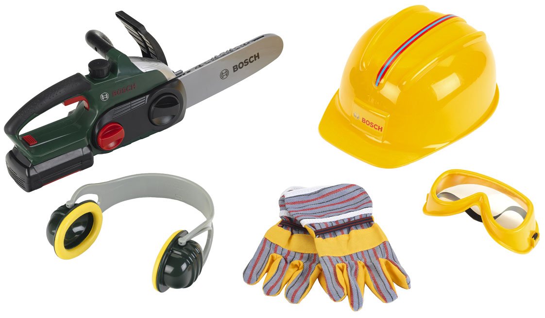 Bosch Theo Klein Chain Saw With Accessories Play