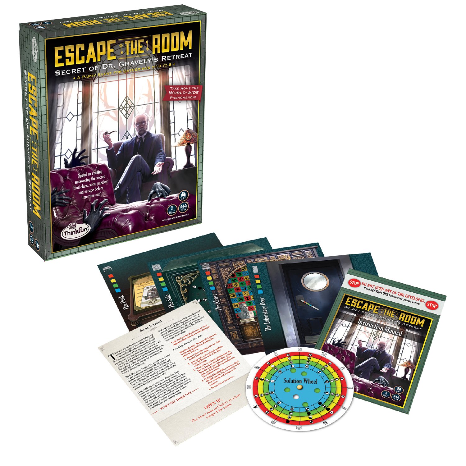 Ravensburger 'Think Fun 6486 Thinking Game Escape The Room – Dr Gravely's Retreat "