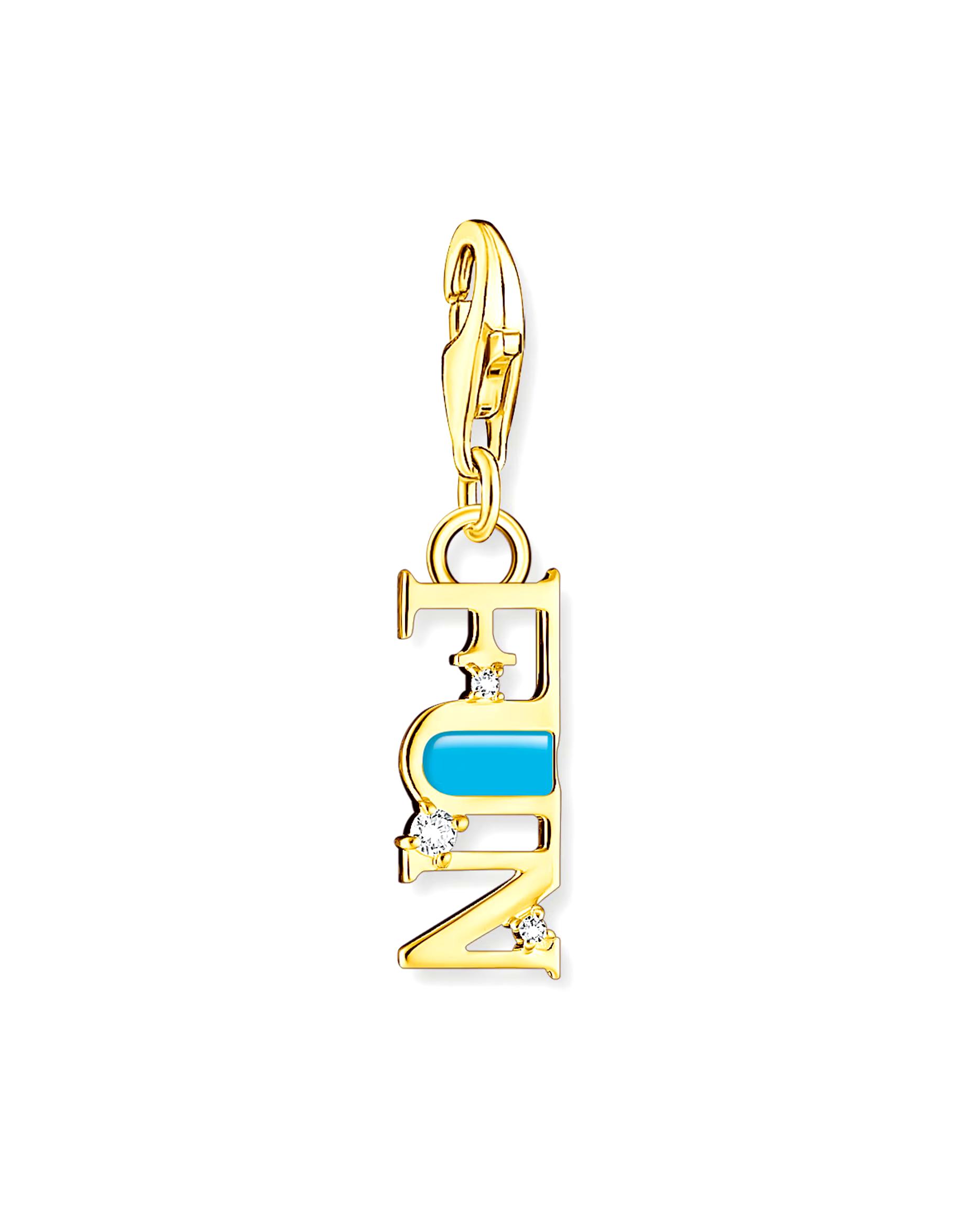 Thomas Sabo pendant charm 925 silver, enamel