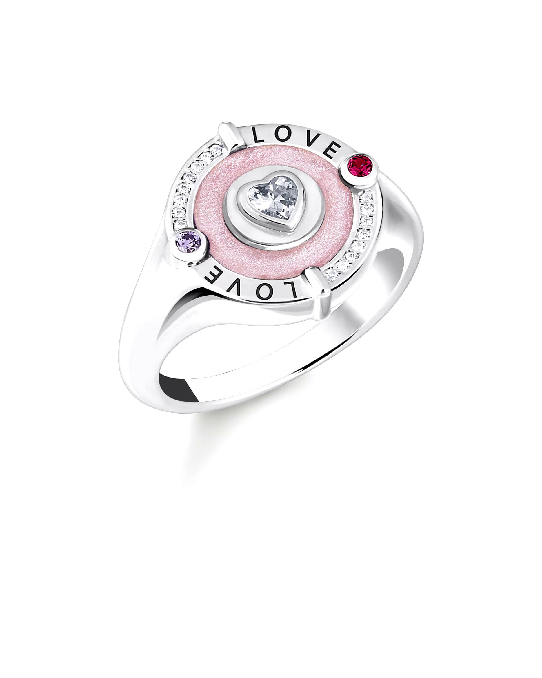 Thomas Sabo ring women's ring 925 silver, enamel
