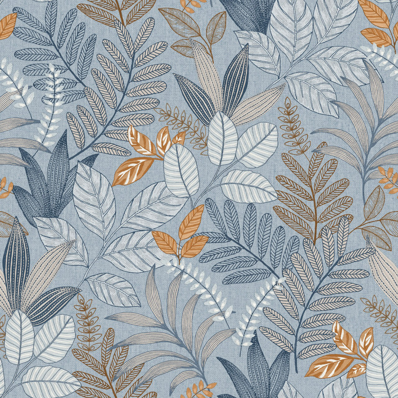 Thomas non-woven wallpaper Attraction blue plants AL26293