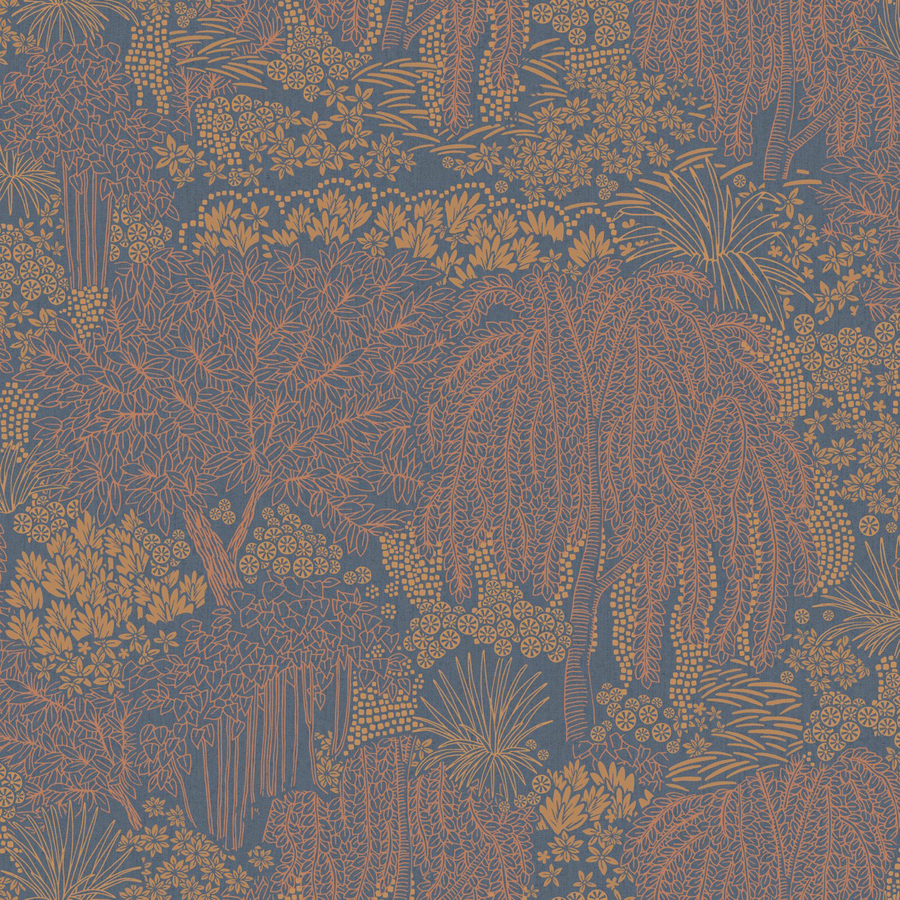 Thomas non-woven wallpaper Attraction dark blue trees AL26264