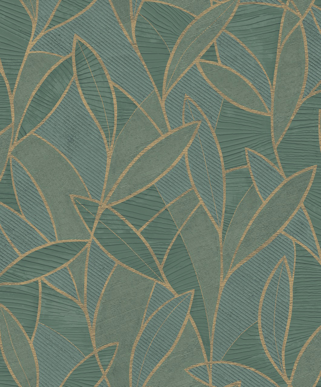 Thomas non-woven wallpaper Attraction dark moss leaves AL26233
