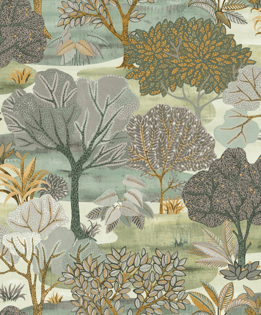 Thomas non-woven wallpaper Attraction Moss Trees AL26253