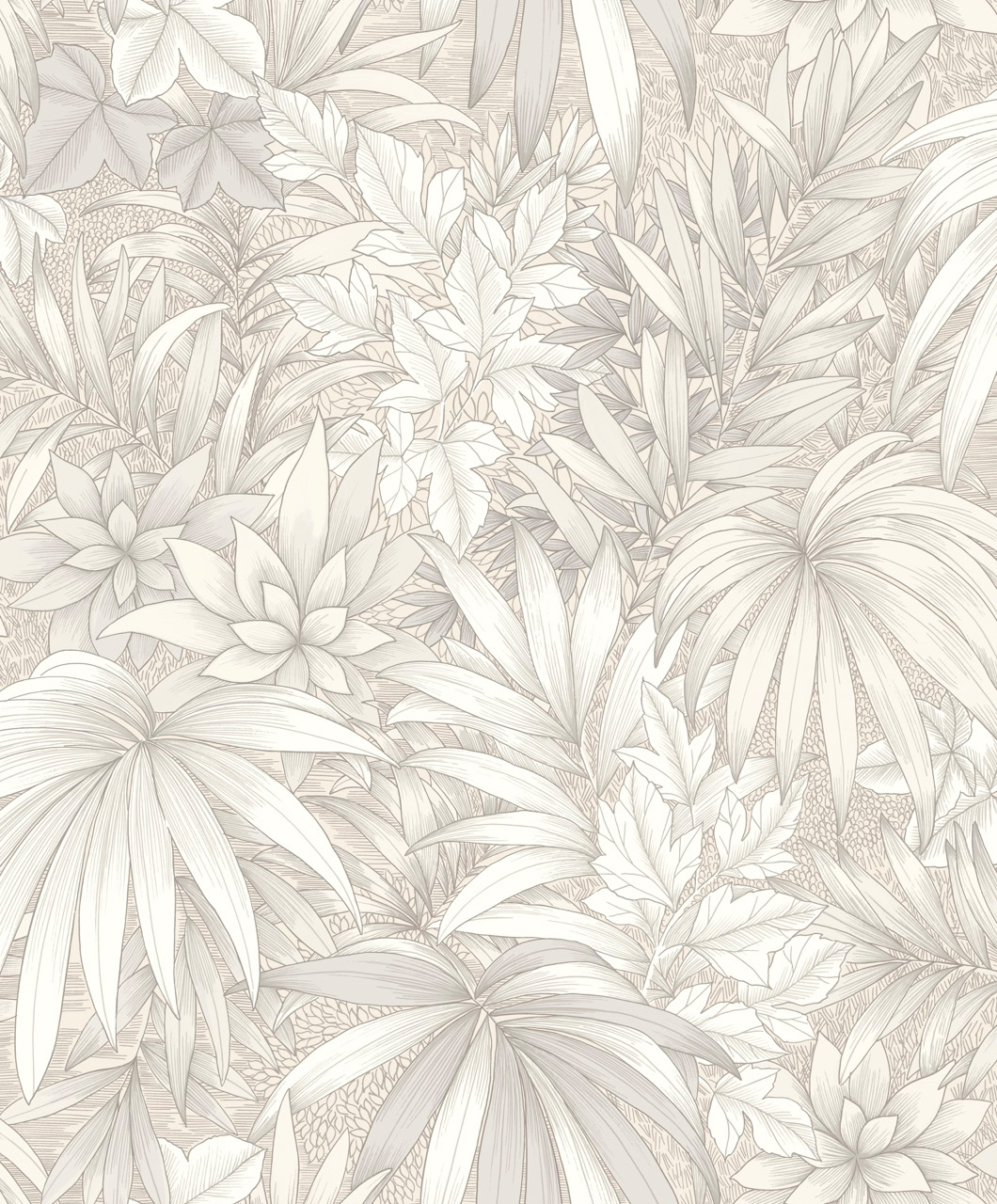 Thomas non-woven wallpaper Attraction white leaves AL26240