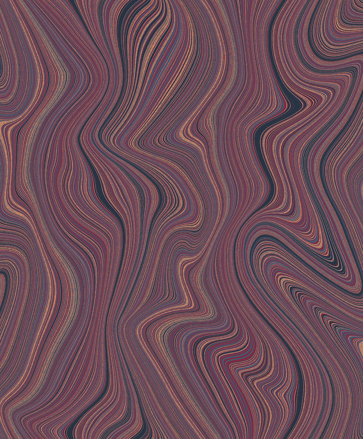 Thomas non-woven wallpaper Soleggiato burgundy red