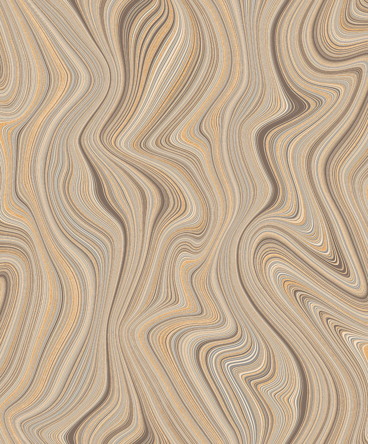 Thomas non-woven wallpaper Soleggiato camel brown