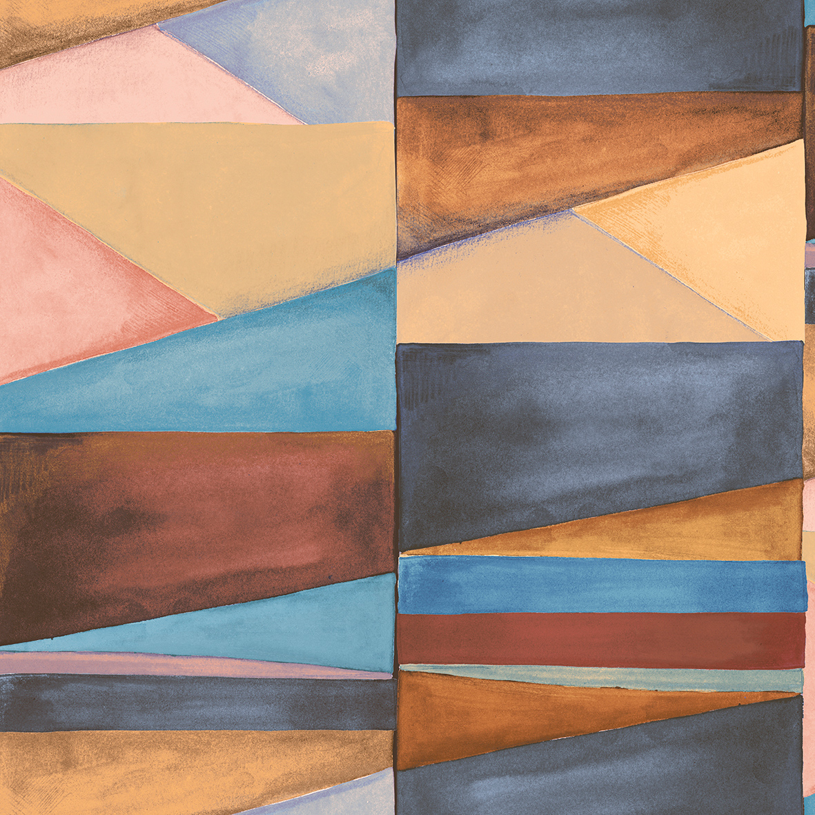 Thomas non-woven wallpaper Soleggiato multicolored blue