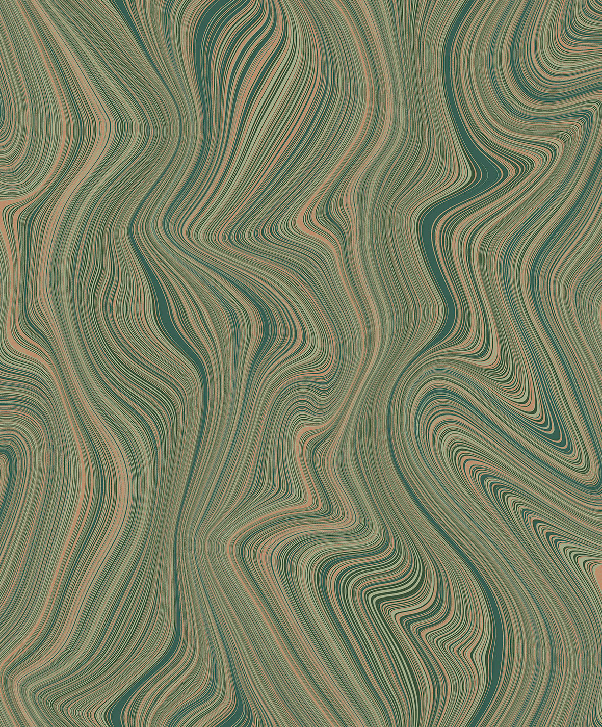 Thomas non-woven wallpaper Soleggiato emerald green