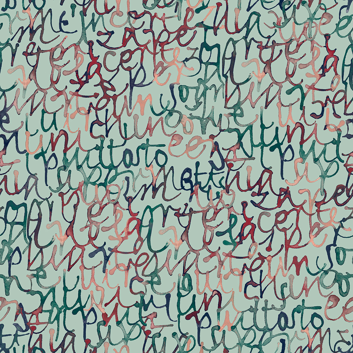Thomas non-woven wallpaper Soleggiato water green