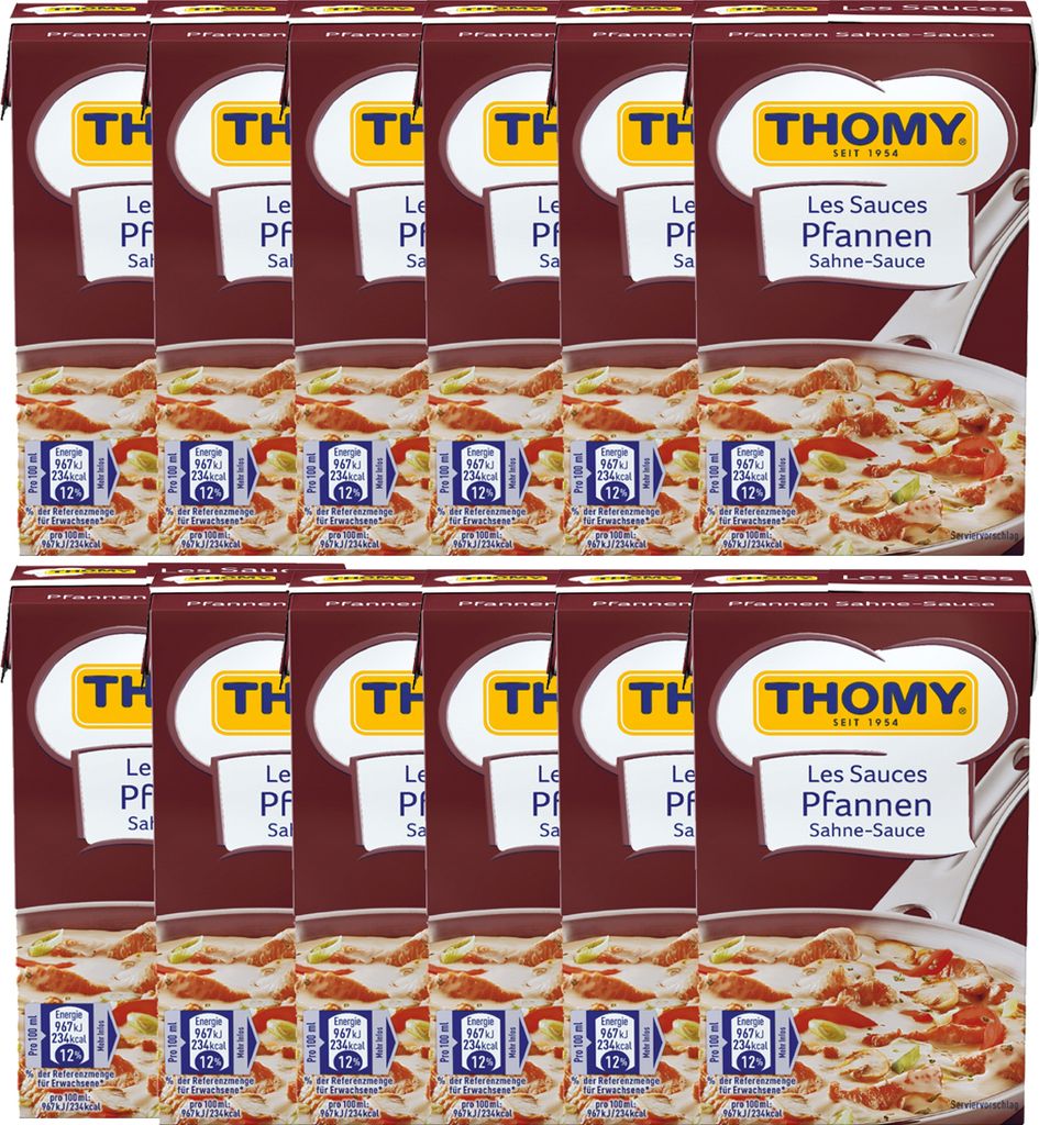 Nestlé Thomy Les Sauces Pan Cream Sauce Light Meat Sauce 250ml 12-pack