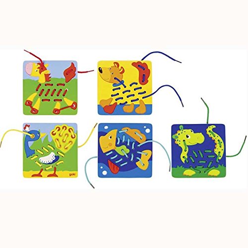 Goki Threading Toy Horse, Fish,...