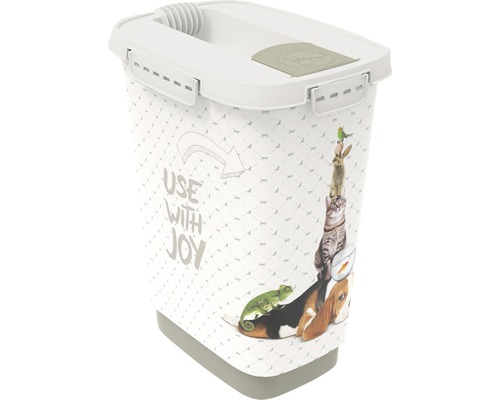 Rotho Animal food container Cody 10 l 24.3x17.9x32.2 cm cappuccino
