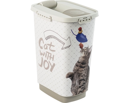 Rotho Animal food container Cody cat 25 l 33x25x46.3 cm cappuccino