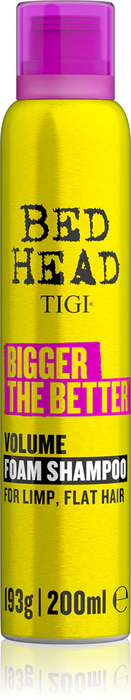 TIGI Bed Head Bigger the Better foam shampoo for more hair volume