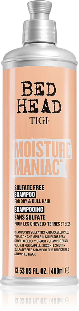TIGI Bed Head Moisture Maniac cleansing and nourishing shampoo for dry hair 400 ml